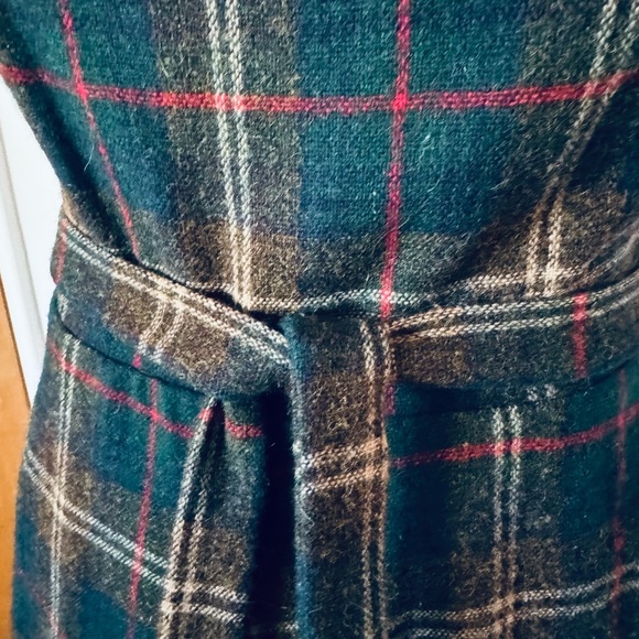 Super Preppy 70’s Vintage Plaid Wool Lanz Wrap Dress - Perfect Condition - Picture 6 of 12